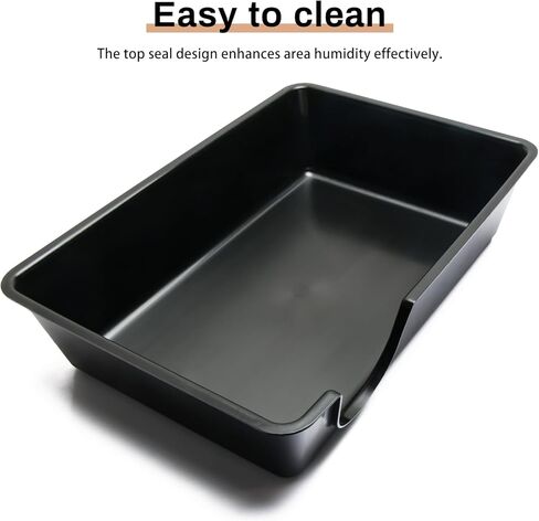Reptile Hide Box - Provides Security and Safety for Geckos and Snakes, Easy to Clean, Large Size (9.7" x 6.8" x 2.5"). in Saudi Arabia