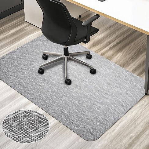 AiBOB Office Chair Mat for Hardwood Floor & Tile Floor, 53" x 45"Heavy Duty Computer&Desk Chair Mat for Rolling Chairs, Hard Floor Protector for Home Office in Saudi Arabia