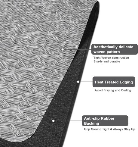 AiBOB Office Chair Mat for Hardwood Floor & Tile Floor, 53" x 45"Heavy Duty Computer&Desk Chair Mat for Rolling Chairs, Hard Floor Protector for Home Office in Saudi Arabia