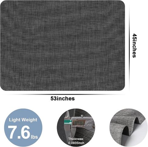 AiBOB Office Chair Mat for Hardwood Floor & Tile Floor, 53" x 45"Heavy Duty Computer&Desk Chair Mat for Rolling Chairs, Hard Floor Protector for Home Office in Saudi Arabia