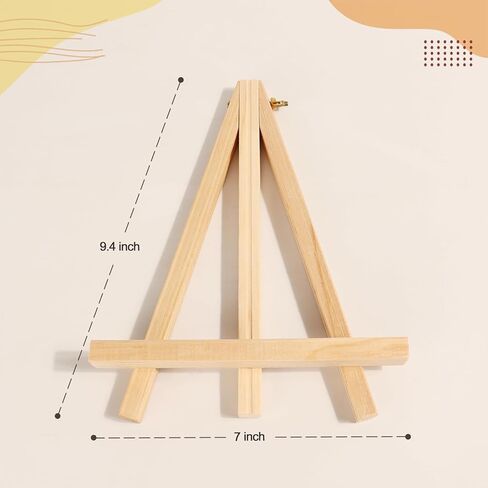 حامل حامل خشبي مقاس 11 بوصة للوحات القماشية لهدايا عيد الشكر في عيد الميلاد والفن والحرف اليدوية ومحطة حامل ثلاثي القوائم للطلاء على سطح الطاولة الخشبية الصغيرة للأطفال والكبار، حامل علامة صورة (عبوتان) in Kuwait