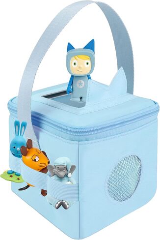 Annmore Carrying Case for Toniesbox and Tonies Figures, with Cover for Tonies Ears, Use for Tonies Characters Transport and Storage, Blue in Saudi Arabia