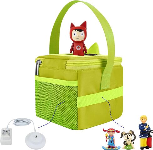 Annmore Carrying Case for Toniesbox and Tonies Figures, with Cover for Tonies Ears, Use for Tonies Characters Transport and Storage, Blue in Saudi Arabia