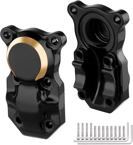 2 قطعة غطاء فرق نحاسي ثقيل أمامي وخلفي لمحور SCX24 AXI90081 AXI00001 AXI00002 AXI00004 ترقيات 1/24 RC سيارة الزاحف in Kuwait