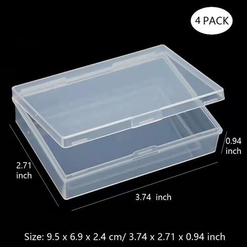 4 Pcs Playing Card Case, Playing Card Box,Playing Card Storage Box, Card Deck Holder for Bank Card, Business Card, Game Cards in Saudi Arabia
