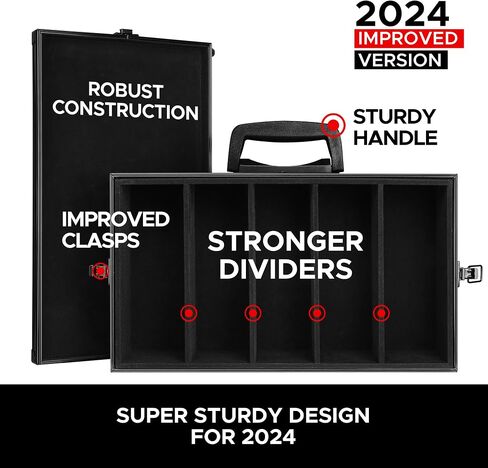 The Big Black Metal Box (BBB Edition) | Case Is Compatible with Cards Against Humanity, All Standard Card Games (Game Not Included) | Includes 8 Dividers | Fits up to 2500 Loose Unsleeved Cards, Boks in Saudi Arabia