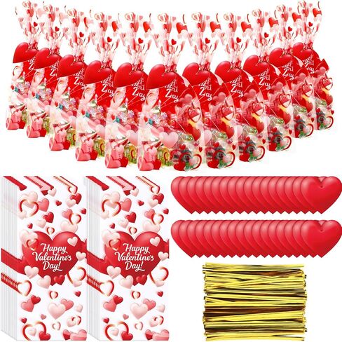 Gueevin 150 Set Butterfly Cellophane Treat Bags Bulk Goodie Candy Cookie Cello Bags with Twist Ties Gift Cards Party Favors for Party Supplies in Saudi Arabia