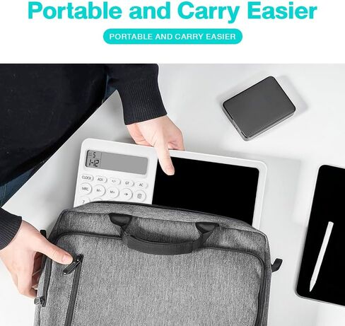 Calculator Notepad with 8 Inch LCD Writing Tablet,Desk Calculator with Writing Pen,Small Calculator with Time, Basic Calculator for Office School Kids in Saudi Arabia
