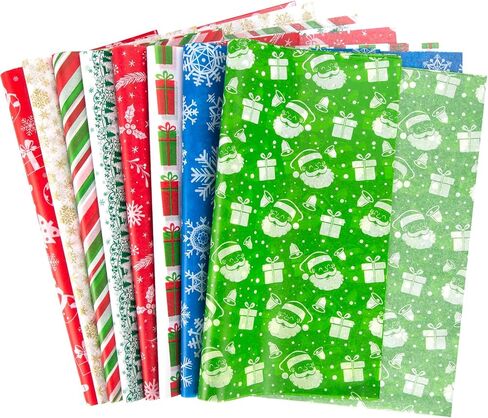 MCPINKY 64 Sheets Christmas Tissue Paper, Tissue Paper for Gift Bags 14 x 20 Inch Printed Tissue Paper Tissue Paper for Gift Wrapping Boxes Bags in Saudi Arabia