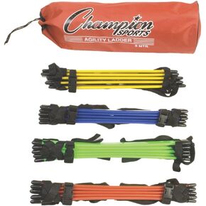Champion Sports AGLCLR4 4M Sectioned Agility Ladder Set