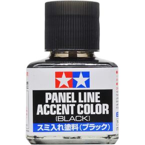 Tamiya Panel Line Accent Color 40ml Black TAM87131 Plastics Paint Enamels