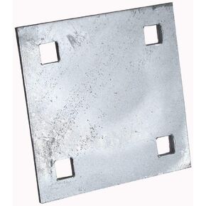 Dock Edge Floating Dock Outside Corner, Galvanized, 1/4"