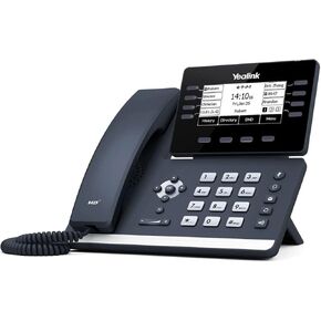 Yealink T53W IP Phone, 12 VoIP Accounts. 3.7-Inch Graphical Display - Black (Renewed)