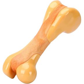 Tikaton Dog Chew Toys for Aggressive Chewers, Beef Flavor Durable Teething Bones for Large/Medium/Small Puppies