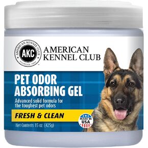 SMELLS BEGONE Pet Odor Absorber Gel - Air Freshener & Odor Eliminator - Made with Essential Oils - Fresh & Clean Scent - 15 Ounce