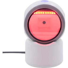 1D 2D QR Desktop Barcode Scanner, Symcode Omnidirectional Hands-Free Automatic USB Barcode Reader Scanner, Capture Barcodes from Mobile Phone Screen, Automatic Image Sensing Barcode Scanner