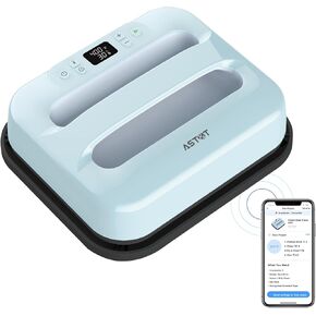 AST&T Heat Press 12"X10",Smart Heat Press Machine with Built-in Bluetooth for T-Shirts, Pillows,Tote Bags & More,Advanced Ceramic-Coated Heat Plate,Precise Temperature Control with APP-Blue