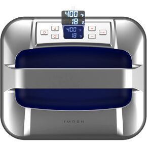 IMREN Heat Press Machine, 12" x 10" Portable Heat Press for T Shirts and Hoodies,Heat Press for Sublimation,Vinyl,Heat Transfer Project, Heat Press Machine with Heat Press Pad - Blue