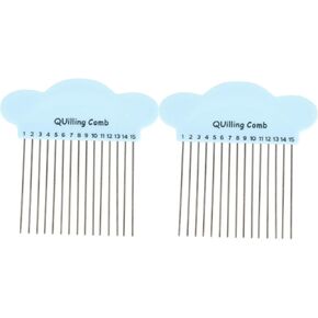 TEHAUX 5pcs Paper Quilling Tool Comb, Paper Braiding Comb Tool Paper Carding Craft Creat Loops Paper Quilling Tools Quilling Paper Comb Knitters Paper Quilling Comb for Quilling Tools and Supplies in Saudi Arabia