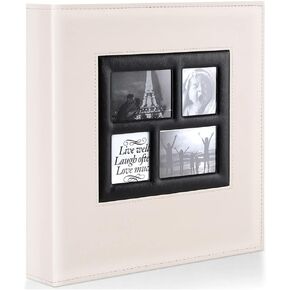 Ywlake Photo Album 4x6 500 Pockets Photo, Extra Large Capacity Family Wedding Picture Albums Holds 500 Horizontal and Vertical Photos Black