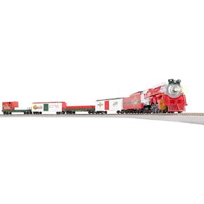Lionel The Comet Christmas Freight Bluetooth Electric HO Gauge Model Train Set with Remote