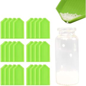 12PCS Big Diamond Painting Sorting Trays – 6.29x3.14 Inch White Plastic Painting Bead Sorting Trays Large Organizer Diamond Painting Accessories and Tools for DIY Crafts Rhinestone Sorting Trays