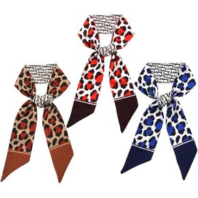 QTMY 3 Pack Purse Scarf for Bags Silk Head Scarf for Hair Handbag Women Scarfs Band Hair Neck Scarves Fashion Gifts,97