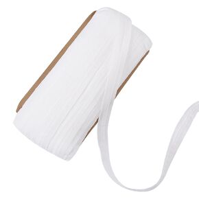 CHGCRAFT 54 Yards 1 Inch Pleated Shirring Tape for Curtain White Curtain Pleat Tape for Window Treatments Making Pleated Curtains Home Decor