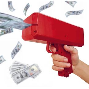 Gold Gun Shooter Playing Spary Make Rain Dispenser 200pcs Christmas, Halloween, Birthday Parties, Weddings (Gold)