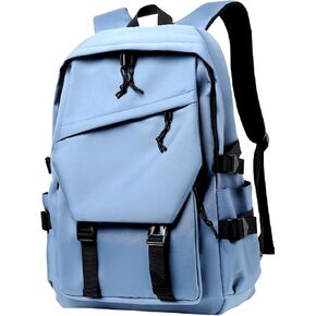 Men’s and Women’s Classic Large Capacity Backpack, Durable Fabric, Multiple Pockets, Adjustable Straps, Waterproof, Fits 15.6-Inch Laptop for Work and Travel (Ivory)