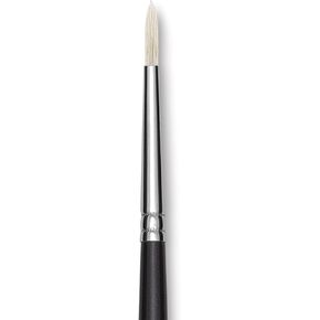 Utrecht Natural Chungking Pure Bristle Brush - Round, Size 1, Long Handle