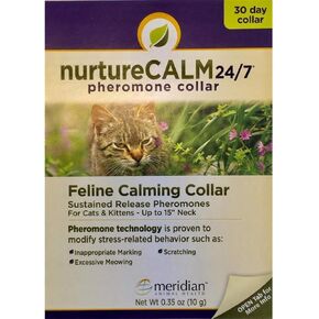 NurtureCALM 24/7 Feline Calming Pheromone Collar (Upto 15" Neck)