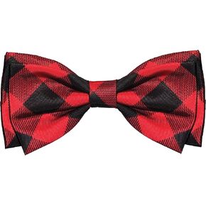 Huxley & Kent Bow Tie for Pets | Buffalo Check (Large) | Christmas Holiday Bow Tie Collar Attachment | Fun Bow Ties for Dogs & Cats | Cute, Comfortable, and Durable | H&KBow Tie