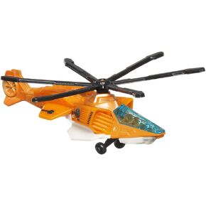 Matchbox Collectible Die-Cast Metal Sky Busters Air Grabber - HVM53 ~ Orange, Black White and Black Helicopter ~ Includes Playmat