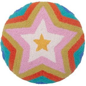 Peking Handicraft Starglow Hook Pillow Poly Filler Poly Filler, 16" Diameter, 100% Wool & Poly Velvet