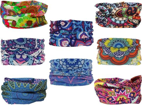 SMEHCF 8 Multipurpose Bandanas for Women Men in Kuwait