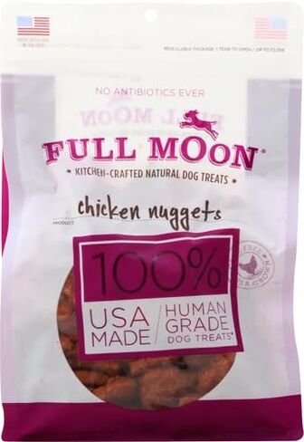 Full Moon Chicken Nuggets Healthy All Natural Dog Treats Human Grade Made in USA 12 oz in Saudi Arabia
