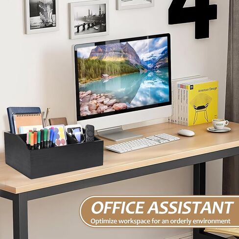 Mail Organizer Countertop, Magazine Display Holder Desk Mail Organizer, Mail Sorters Organizers or Bill Organizer for Desk Accessories, Pencil Holder Magazine File Holder with 6 Compartments in Saudi Arabia