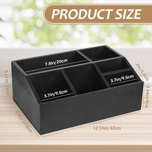 Mail Organizer Countertop, Magazine Display Holder Desk Mail Organizer, Mail Sorters Organizers or Bill Organizer for Desk Accessories, Pencil Holder Magazine File Holder with 6 Compartments in Saudi Arabia