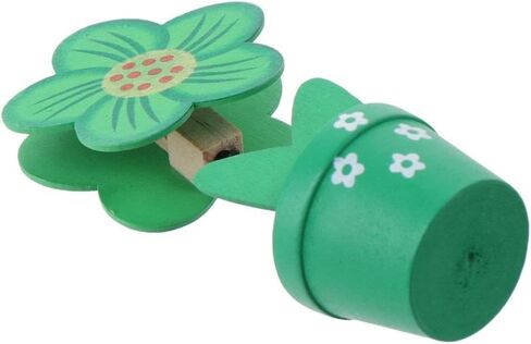 6PCS Cartoon Wooden Flowers Card Holder, Note Holder Message Holder Photo Holder in Saudi Arabia
