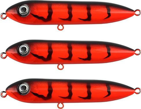 Catfish Rattling Line Float Lure for Catfishing, Demon Dragon Style Peg for Santee Rig Fishing, 4 inch (3-Pack, Green Sunfish, Blue Crappie, Purple Shiner) in Kuwait