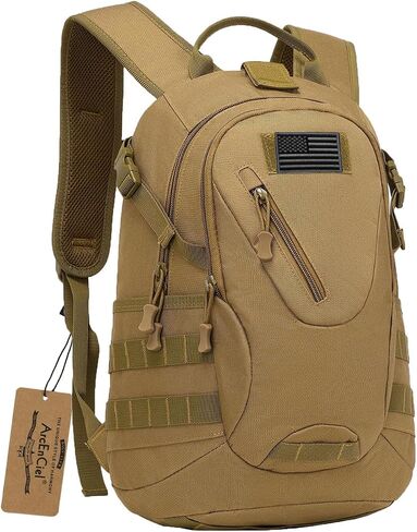 ArcEnCiel 15L Motorcycle Backpack Tactical Bag Rucksacks for Outdoor Camping Trekking Hunting with Patch in Kuwait
