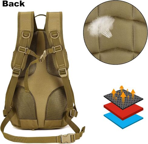 ArcEnCiel 15L Motorcycle Backpack Tactical Bag Rucksacks for Outdoor Camping Trekking Hunting with Patch in Kuwait