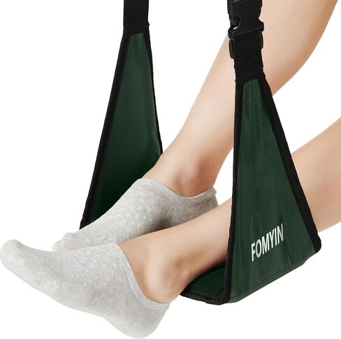 Airplane Footrest with No Feet Clashing Support Design, Portable Travel Foot Hammock to Relax Your Feet, Memory Foam Plane Foot Rest to Relieve Feet Soreness - Long Flights Essentials in Saudi Arabia