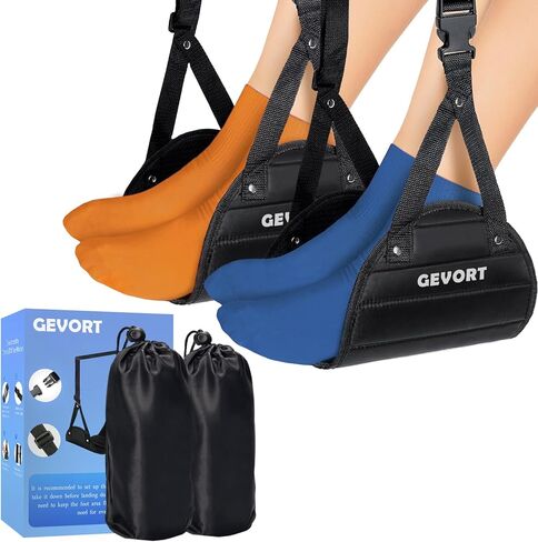 Airplane Foot Hammock for Plane Travel - Airplane Foot Rest Travel Accessories Foot Rest for Air Travel - Airplane Travel Essentials for Women/Man Long Flight Must Haves - Travel Gifts for Women/Man in Saudi Arabia