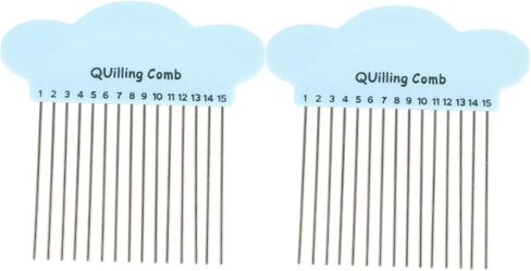 tehaux 5pcs ورقة اللف أداة مشط، ورقة تجديل مشط أداة ورقة تمشيط الحرف خلق الحلقات ورقة اللف أدوات اللف ورقة مشط الحياكة ورقة اللف مشط لأدوات اللف واللوازم in Saudi Arabia