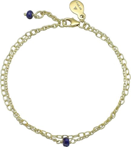 Blue Sapphire Bracelet for Women, Certified 925 Sterling Silver with Plated 18K Gold Bracelets for Women - Crystals and Healing Stone Layered Bracelet Women Jewelry for Gift in Kuwait