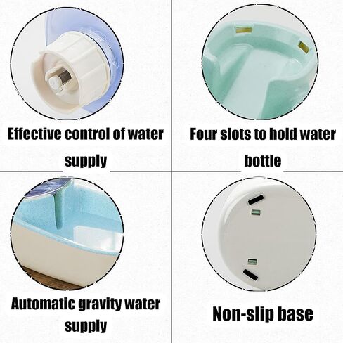 kathson Gravity Dog Water Dispenser Automatic Cat Drinking Water Station 1 Gallon Large Capacity Puppy Water Bowl for Small and Medium Dogs Cats Pink in Saudi Arabia