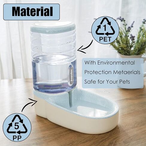 kathson Gravity Dog Water Dispenser Automatic Cat Drinking Water Station 1 Gallon Large Capacity Puppy Water Bowl for Small and Medium Dogs Cats Pink in Saudi Arabia