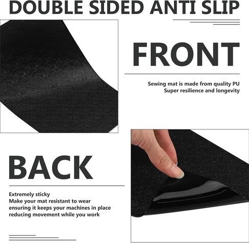 Evenpop Sewing Machine Pedal Mat 12.5x6 Inch Non Slip Pad Sewing Machine Mat Sewing Accessories Keep Pedal in Place Non Slip Mat for Reduce Vibration, Movement and Dampen Noise Easy to Clean in Saudi Arabia